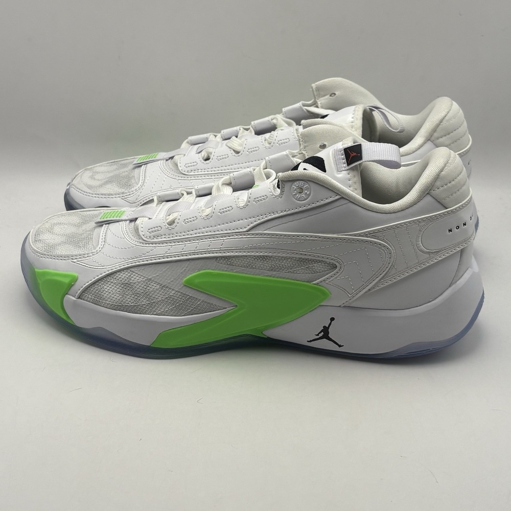 Jordan Luka 2 Trick Shot DX8733-103 White Green Men Sz 10.5 Basketball Sneakers
